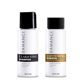DAMANCI Keratin Express Kit - Empowering Keratin Treatment and Clarifying Shampoo - Keratin & Stem Cells Hair Treatment for Smooth, Frizz-Free Hair