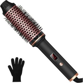 Hot-Air Brushes Thermal Brush 1.5 Inch Curling Iron Volumizing Brush (Option: BLACK)