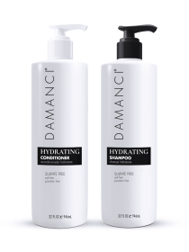 DAMANCI Hydrating Shampoo & Conditioner Duo with Keratin, Salt Free, Paraben and Sulfate Free, Restore Hair and Remove Frizz (size: 32 Oz)